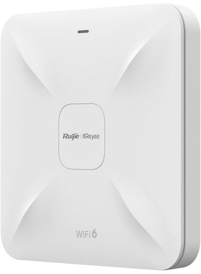 Ruijie نقطة وصول RG-RAP2260(G) AX1800 Wi-Fi 6 مزدوجة النطاق بتقنية جيجابت، منافذ LAN مزدوجة جيجابت، هوائيات مدمجة، حتى 500 اتصال عميل، أبيض | RG-RAP2260(G) - Image 1
